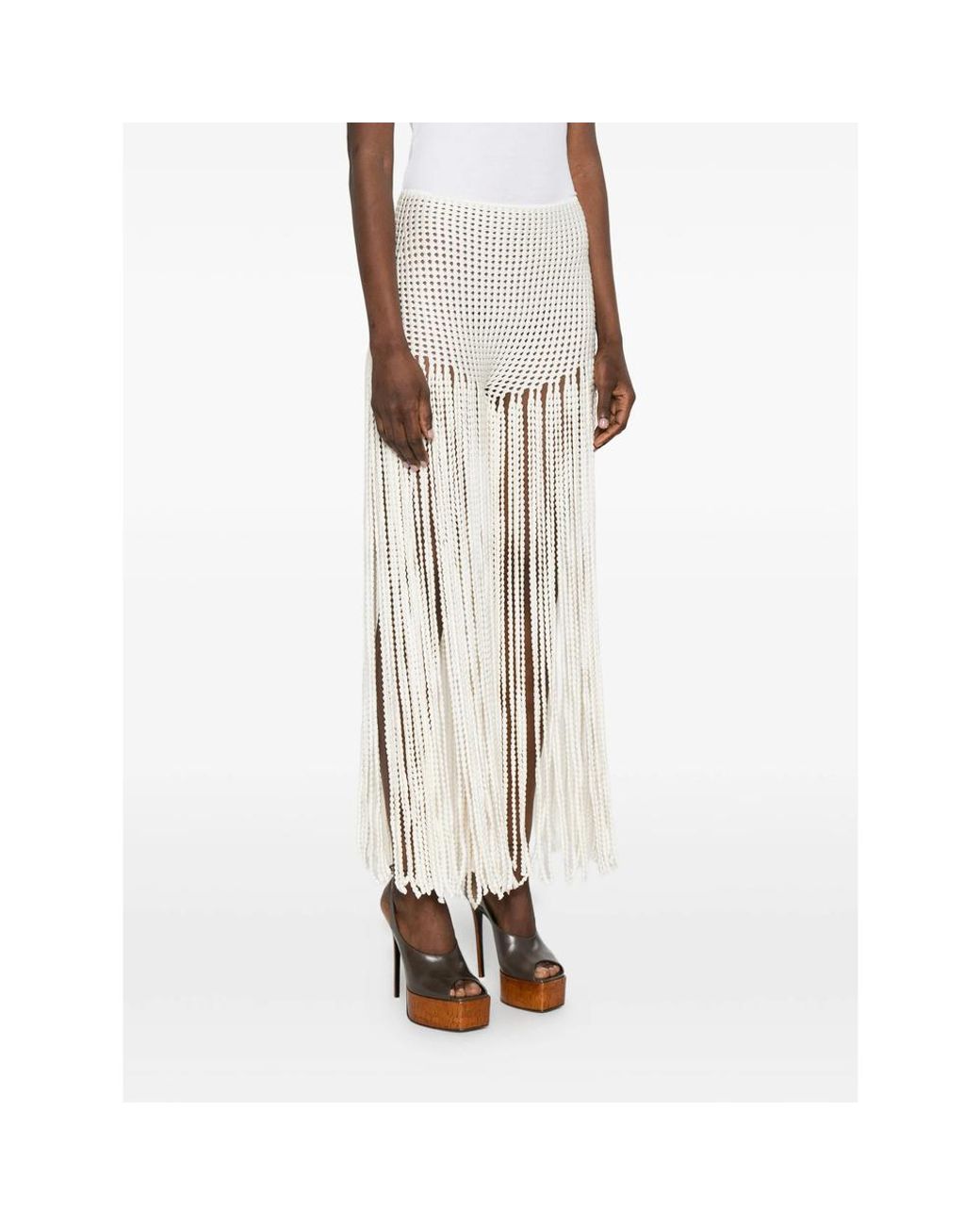 Alaïa White Alaïa Neutrals Trousers