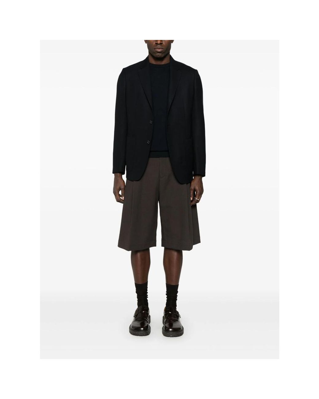 Eraldo Black Knitted T-Shirt for men
