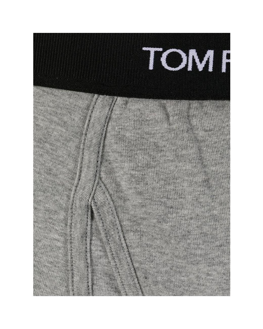 Tom Ford Gray Logo Waistband Boxers for men