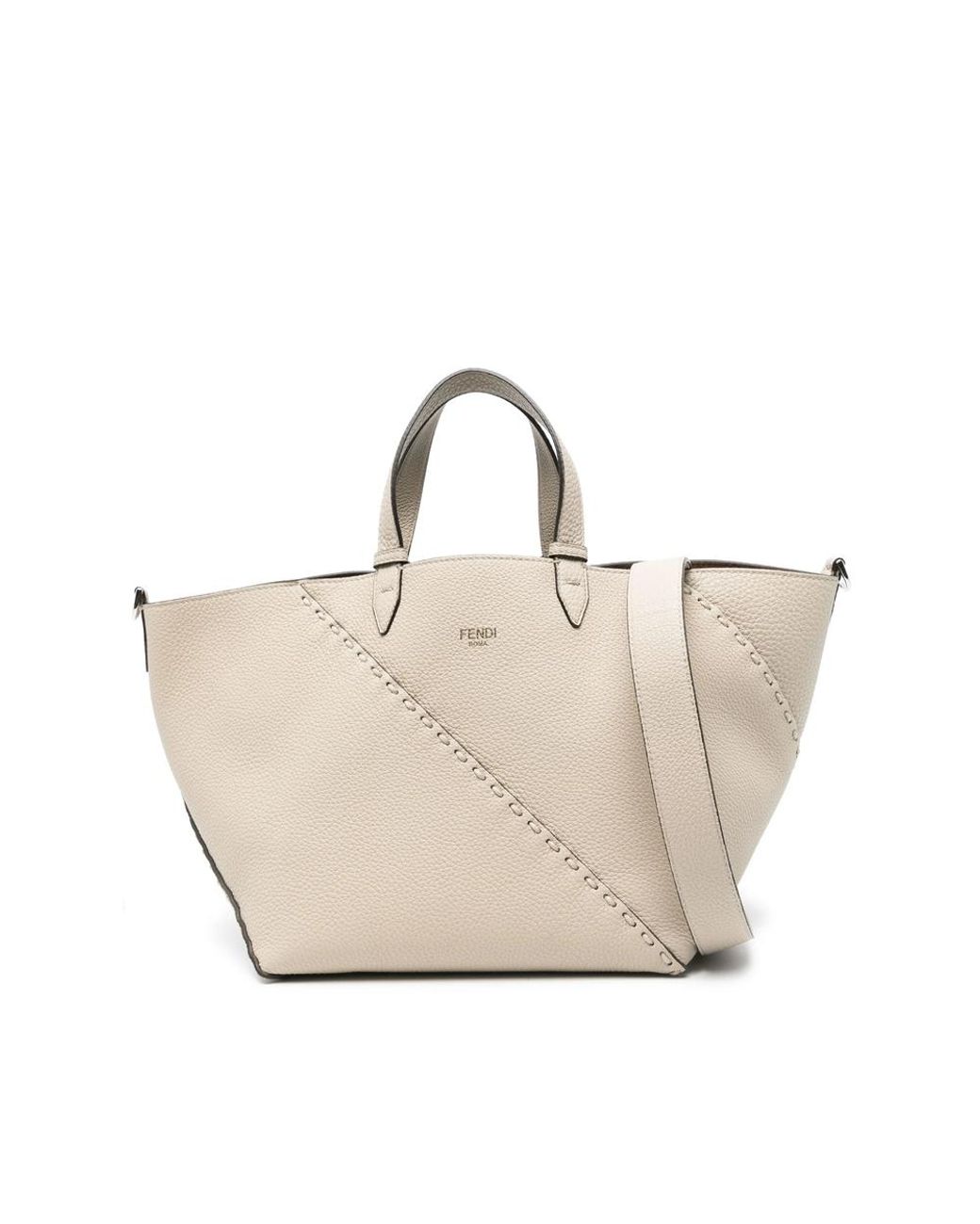 Fendi Natural Neutrals Tote Bags for men