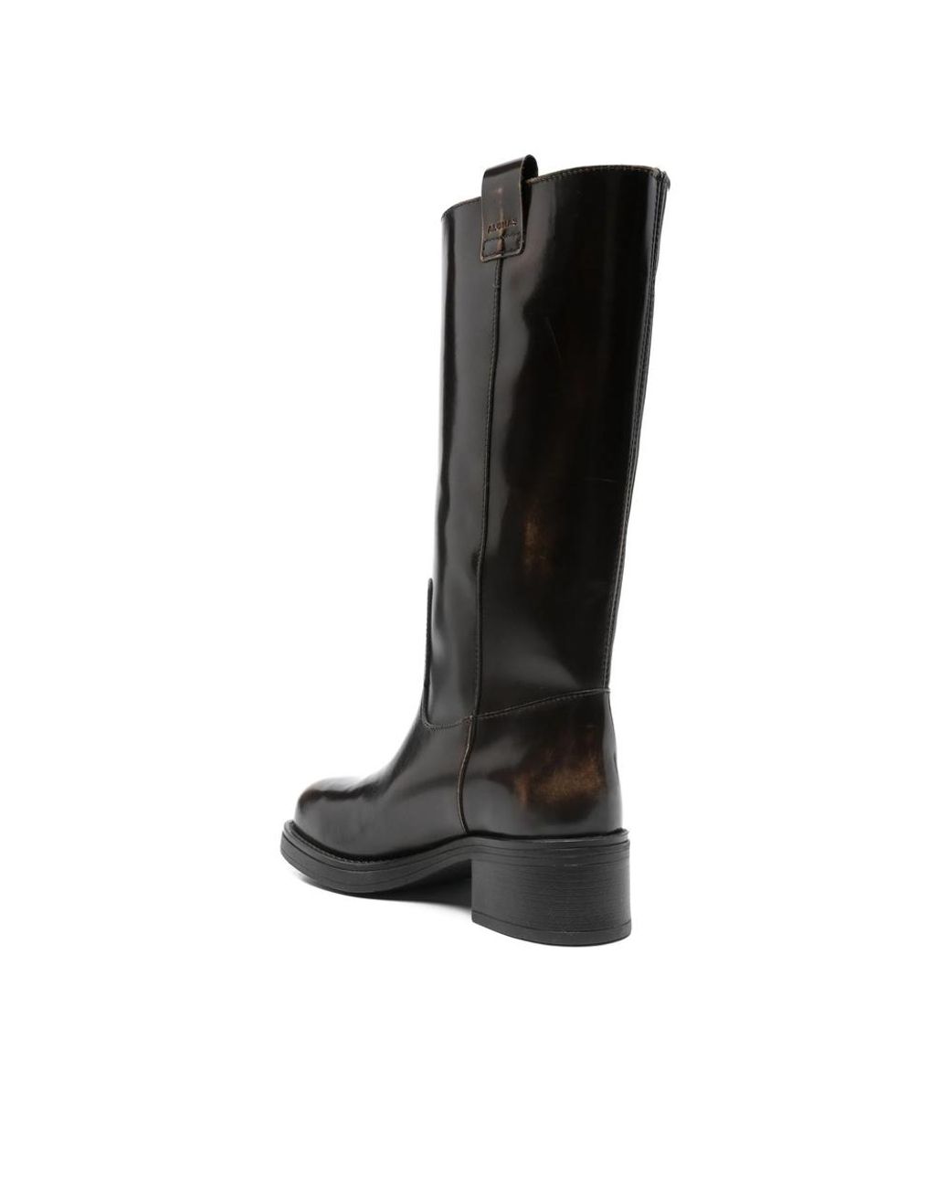 Alohas Black 40Mm Calf Leather Biker Boots