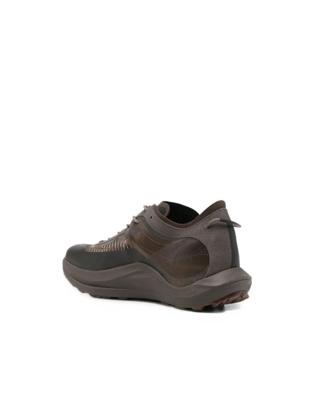 Roa Brown Paneled Mesh-Trim Sneakers for men