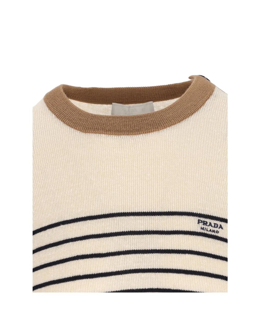 Prada White Neutrals Sweaters & Knitwear for men