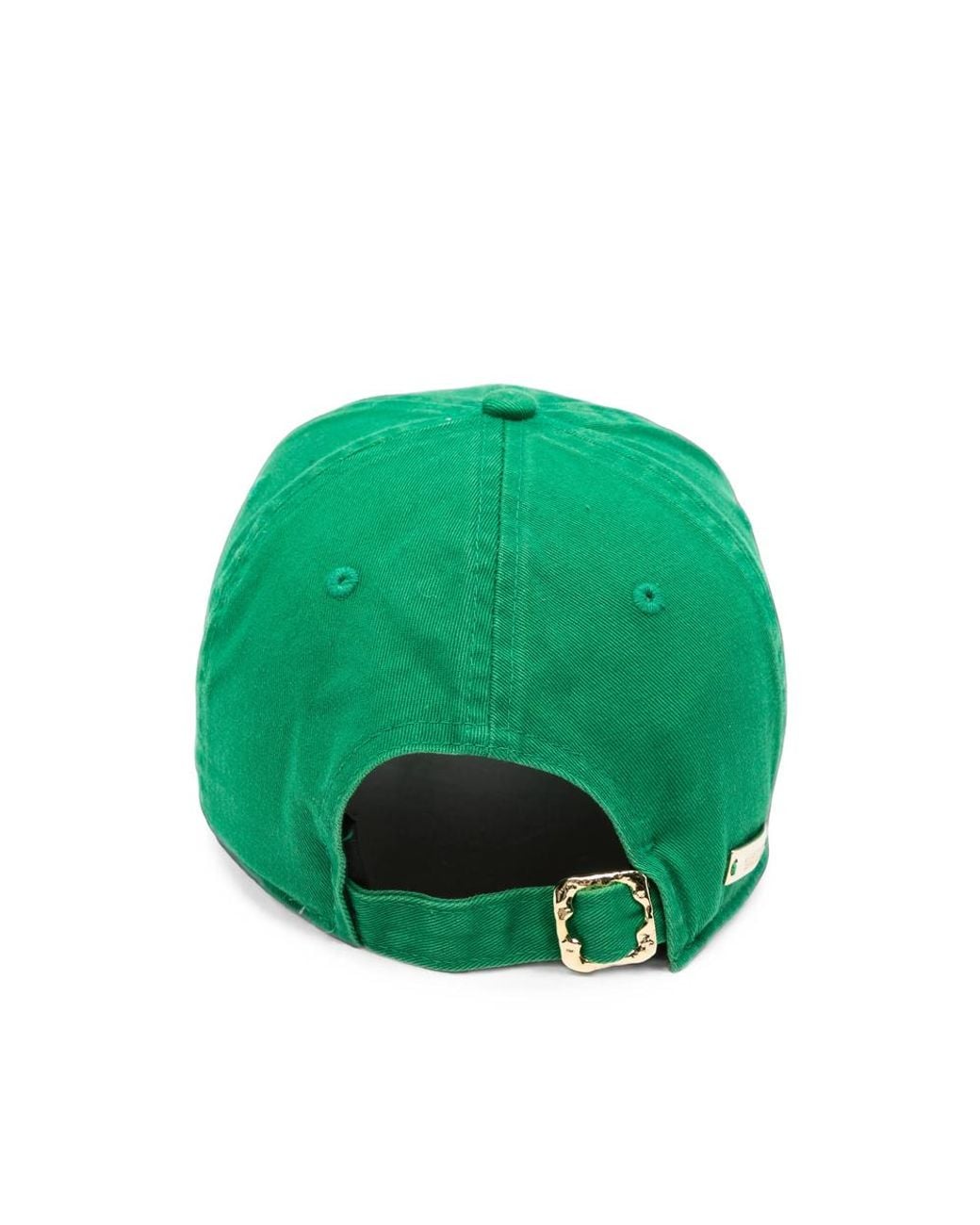 ANOTHER CHANCE Green Logo-Embroidered Brooch-Detail Baseball Cap for men