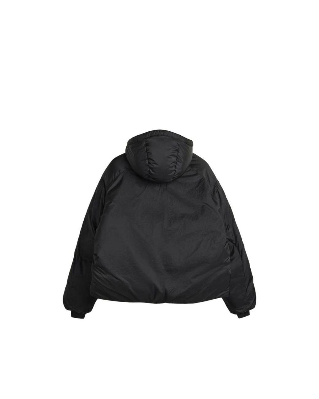Y-3 Black Hooded Padded Jacket for men