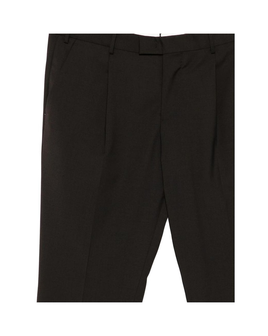 PT Torino Black Tailored Trousers for men