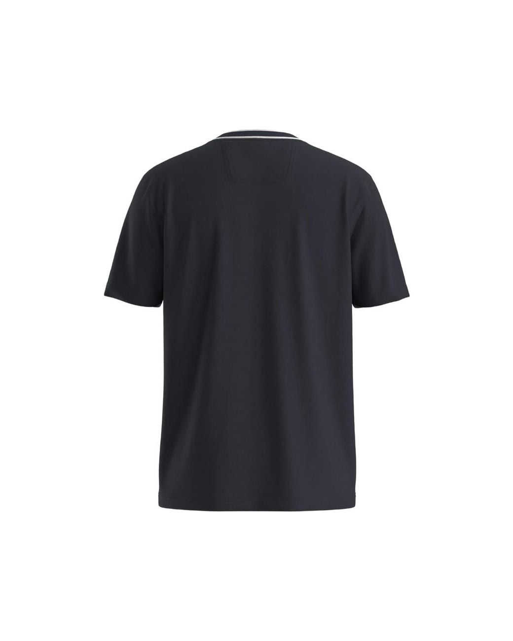 Boss Black Cotton T-Shirt With Logo Crew Neck for men