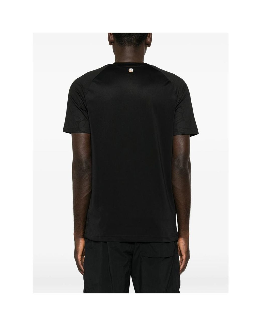 Boss Black Active Moisture-Wicking T-Shirt With Tennis-Ball Eming for men