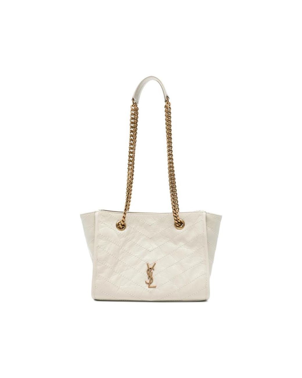 Saint Laurent Natural Neutrals Shoulder Bags