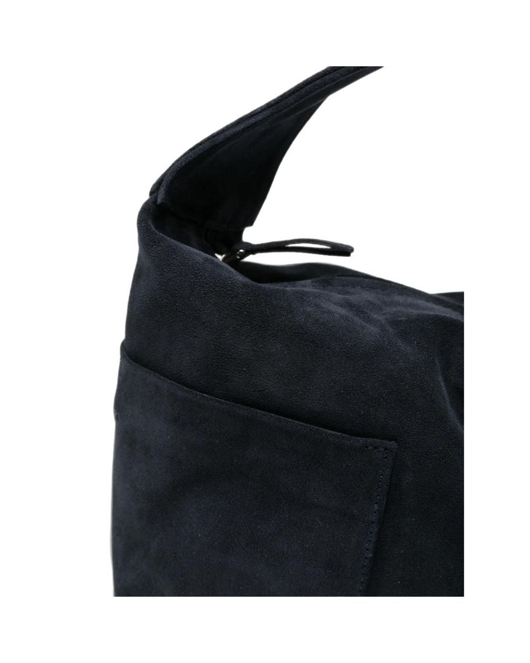 GIMAGUAS Black Suede Panelled Tote Bag
