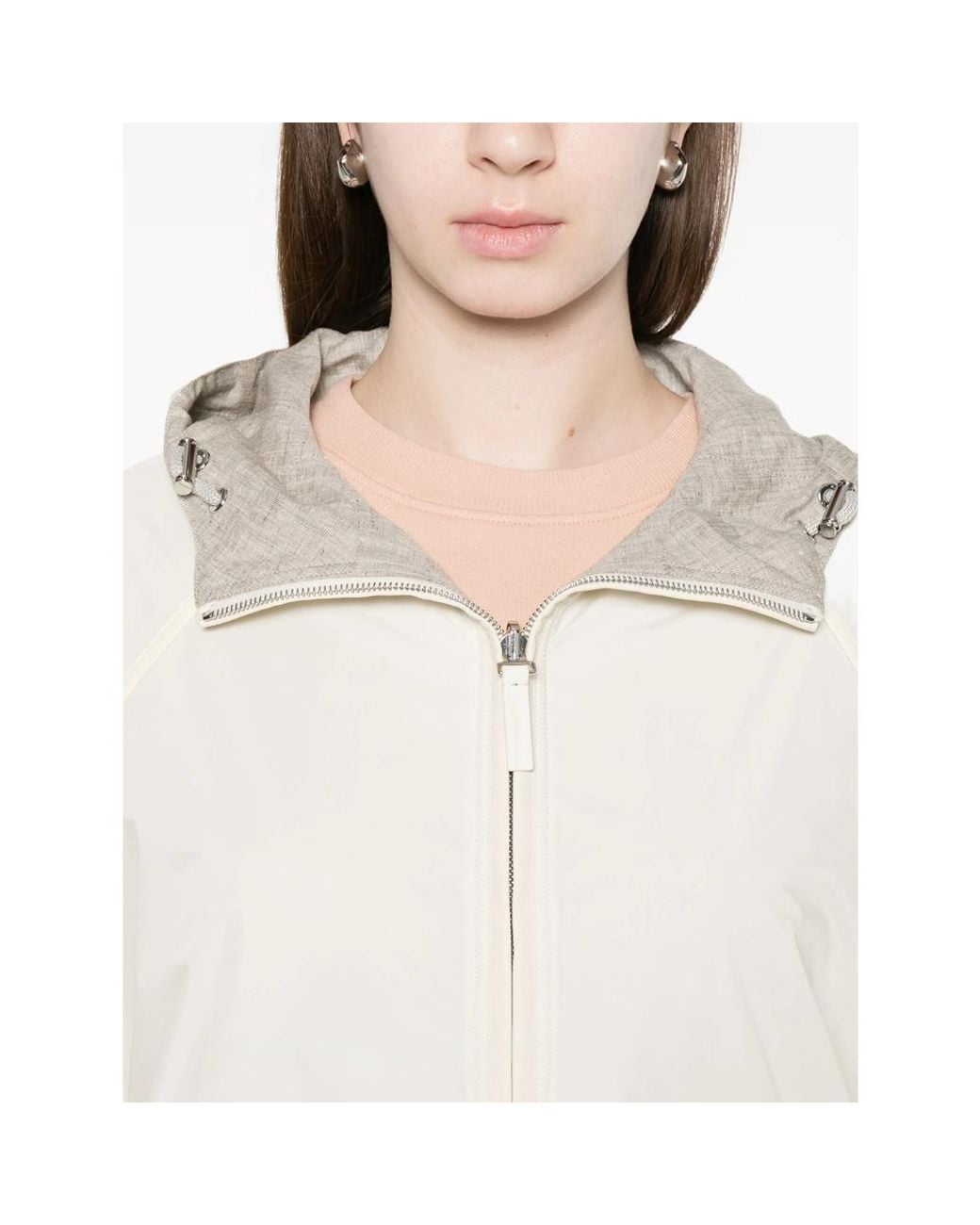 Yves Salomon White Neutrals Jackets
