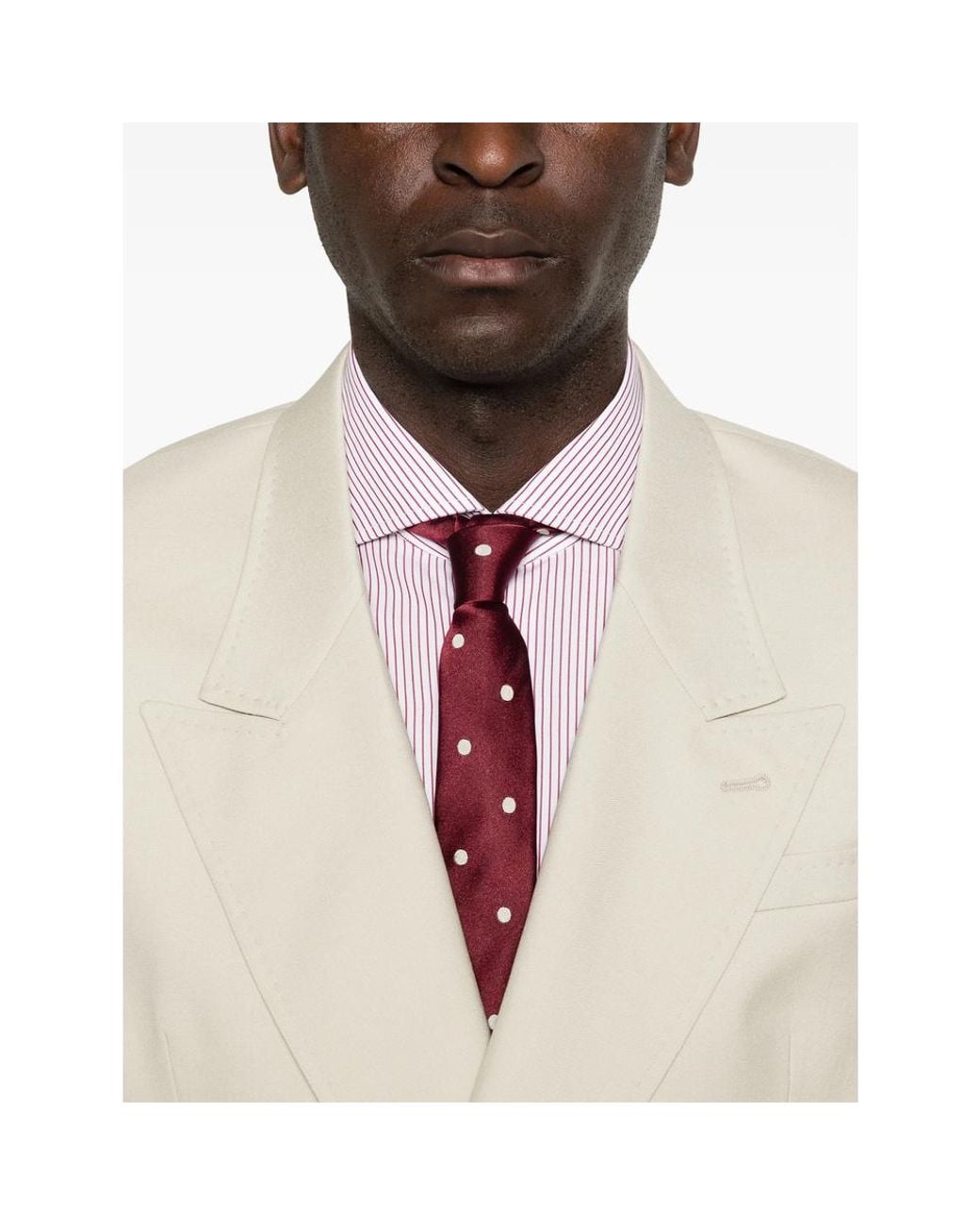 Reveres 1949 White Double-Breasted Suit for men