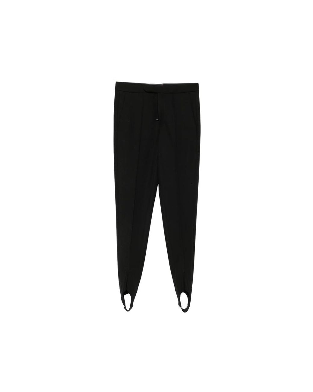 Seafarer Black Vienna Stirrup-Cuff Tailored Trousers