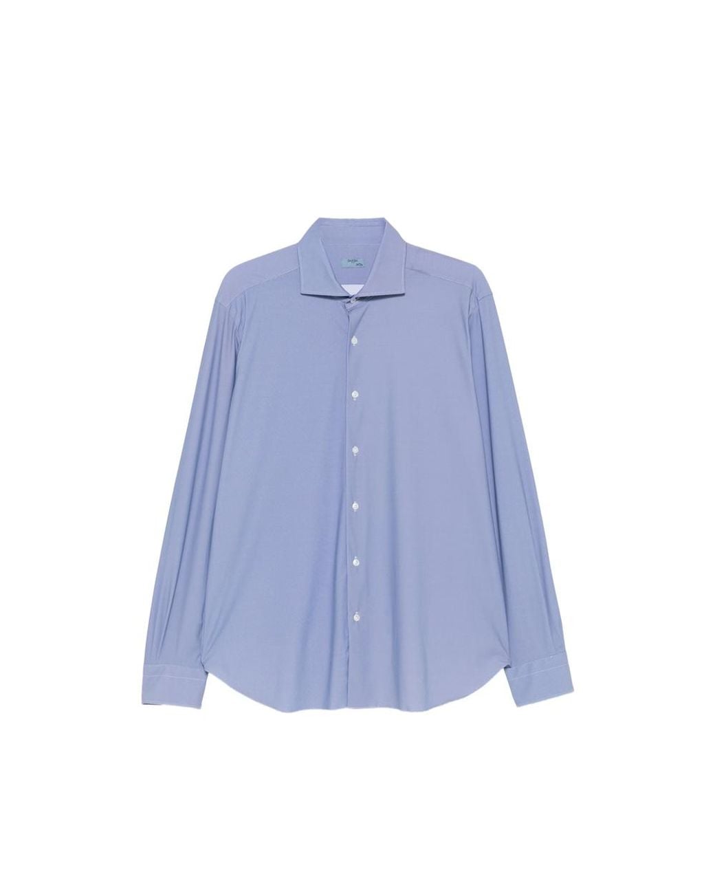 Barba Napoli Blue Spread-Collar Button-Down Shirt for men