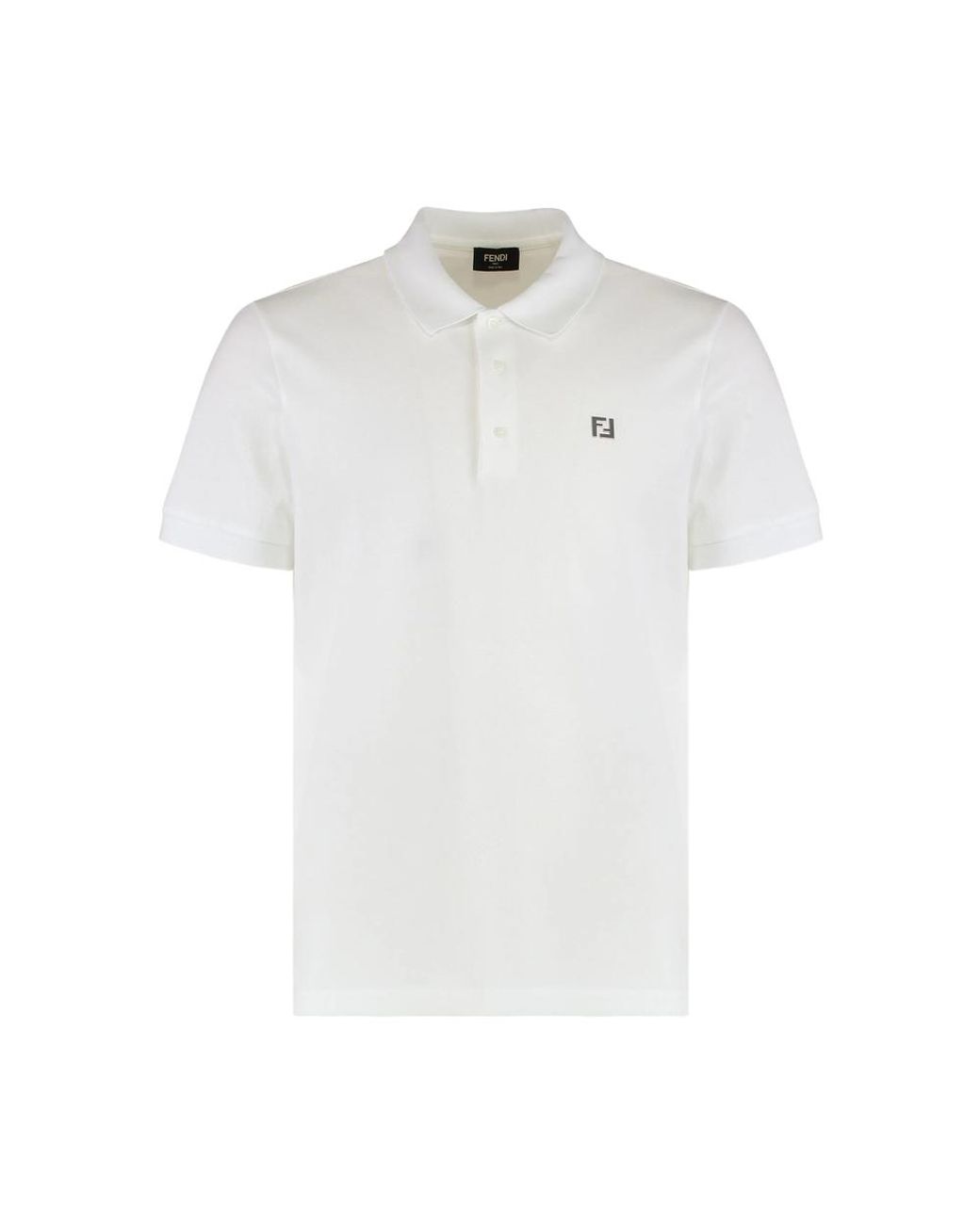 Fendi White Polo Shirts for men