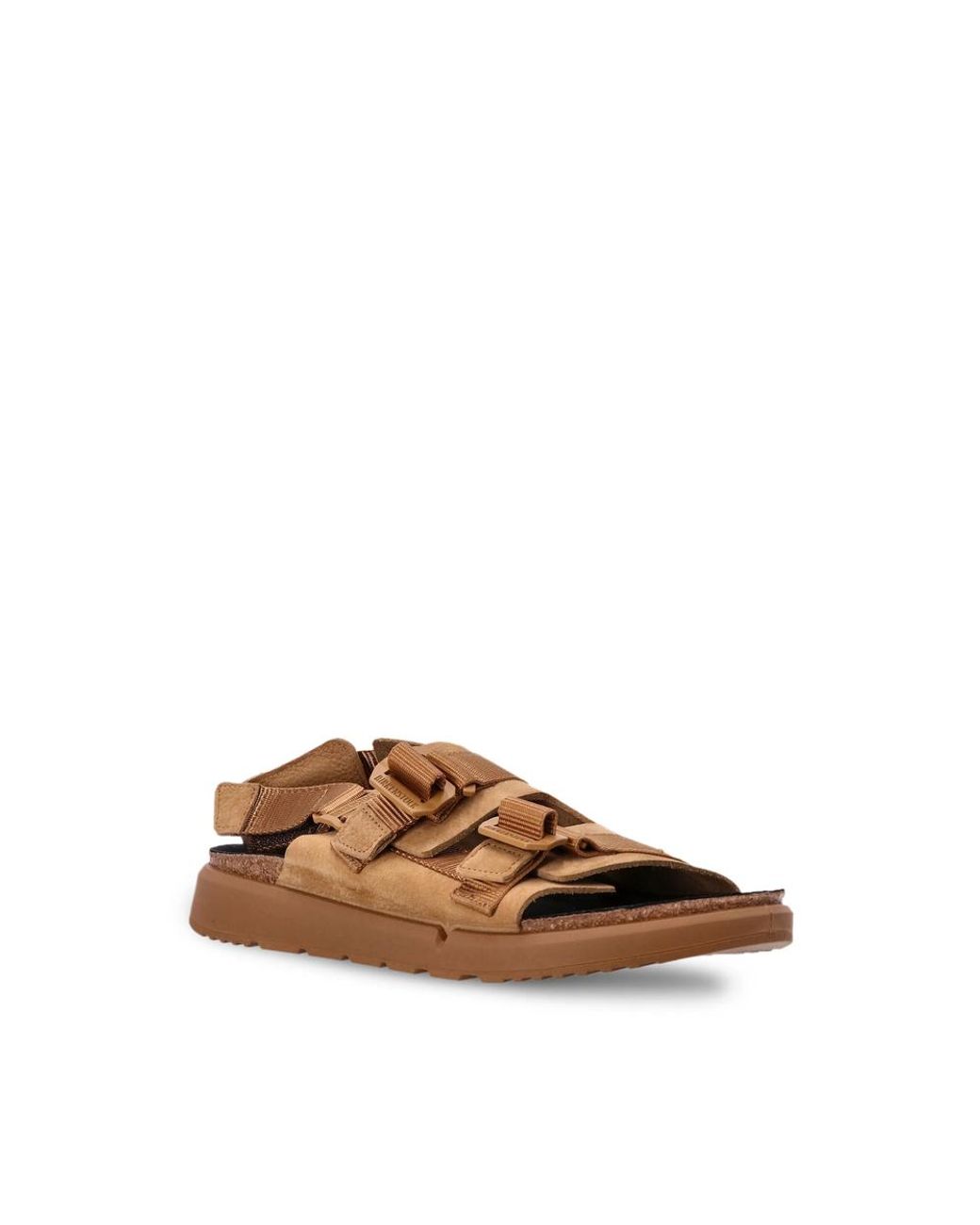 Birkenstock Brown Shinjuku Logo-Strap Sandals for men