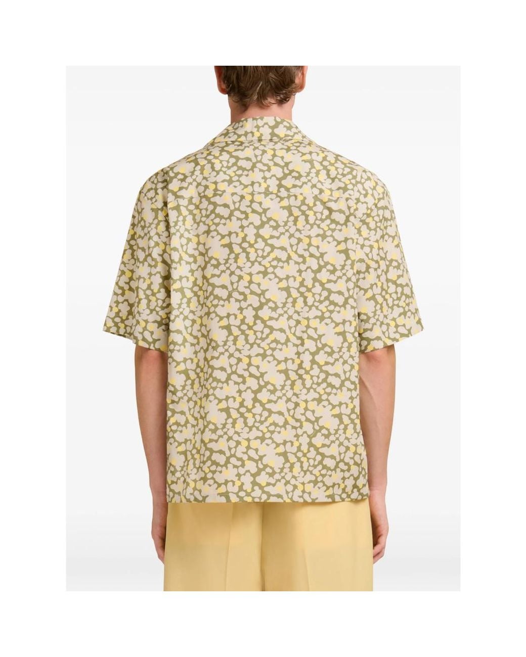 Marni Natural Short Sleeve Shirts for men