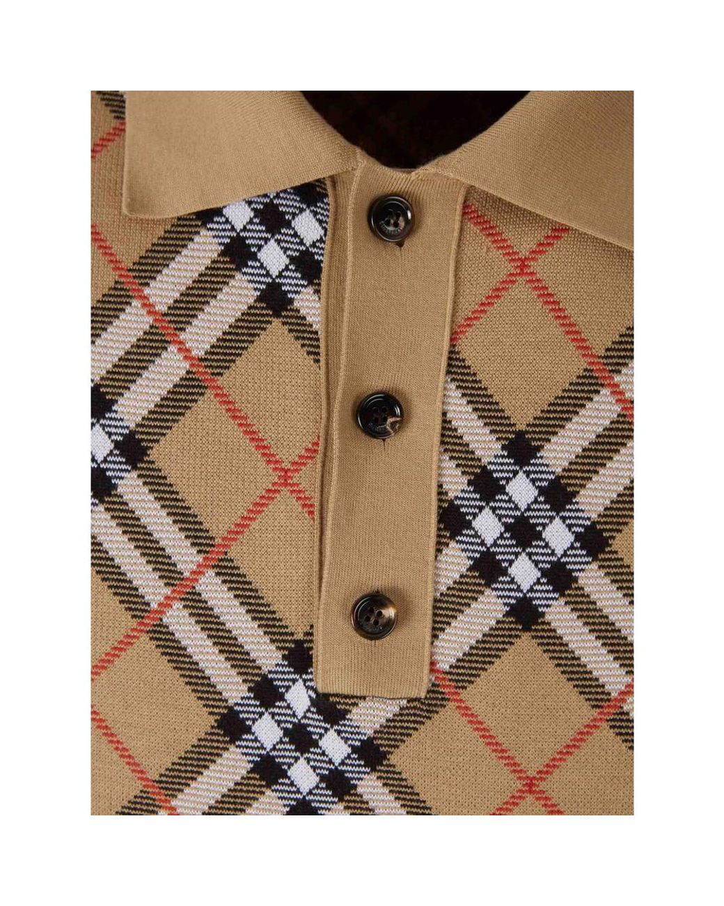 Burberry Brown Neutrals Polo Shirts for men