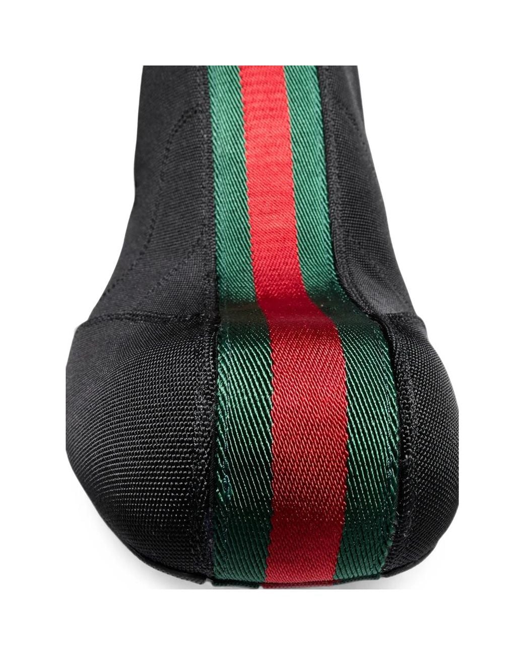 Gucci Black Drip Web-Stripe Sneakers for men