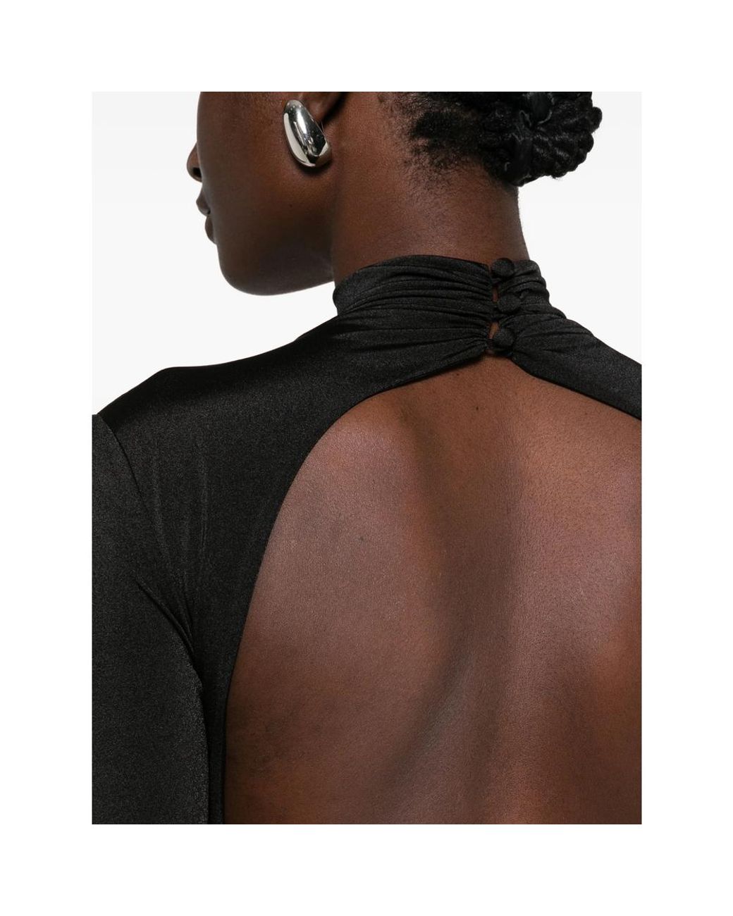 ANDAMANE Black Vesna Asymmetric Dress