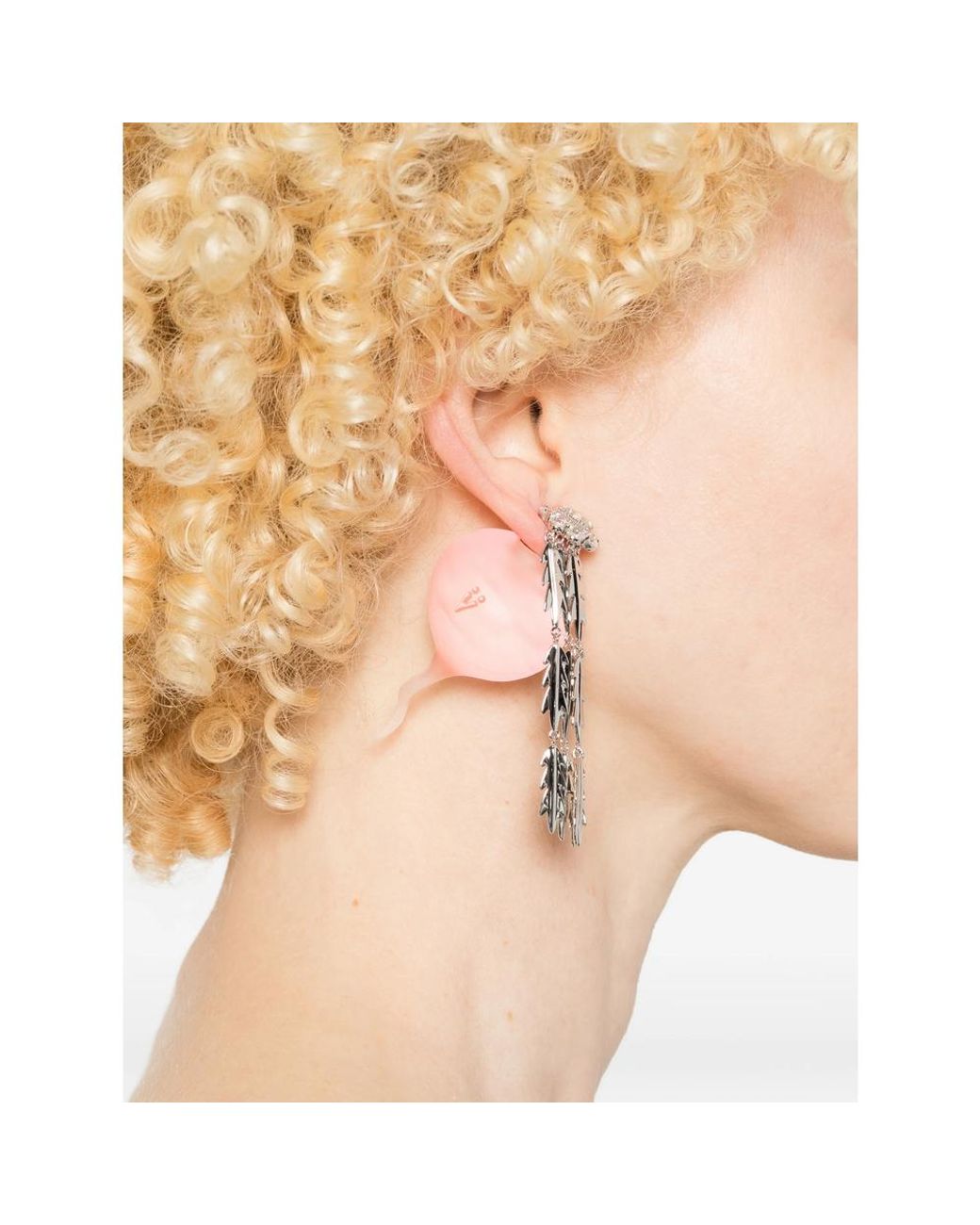 YVMIN Pink Floral Drop Earrings