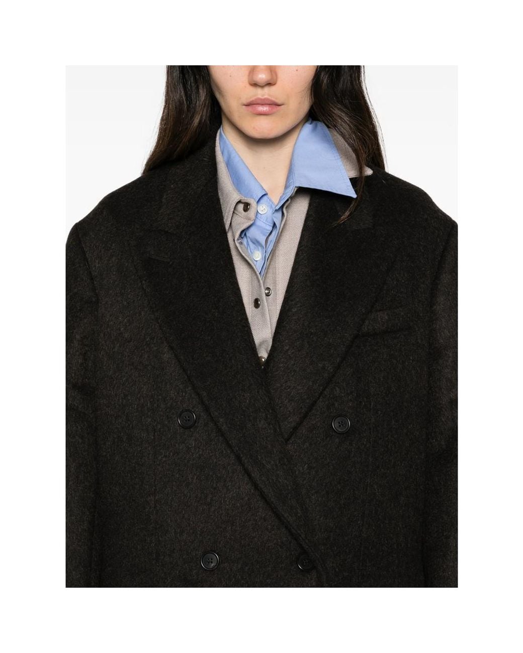 Prada Black Double-Breasted Coat