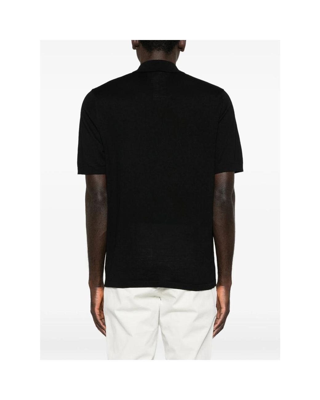 Samsøe & Samsøe Black Buttoned Polo Shirt for men