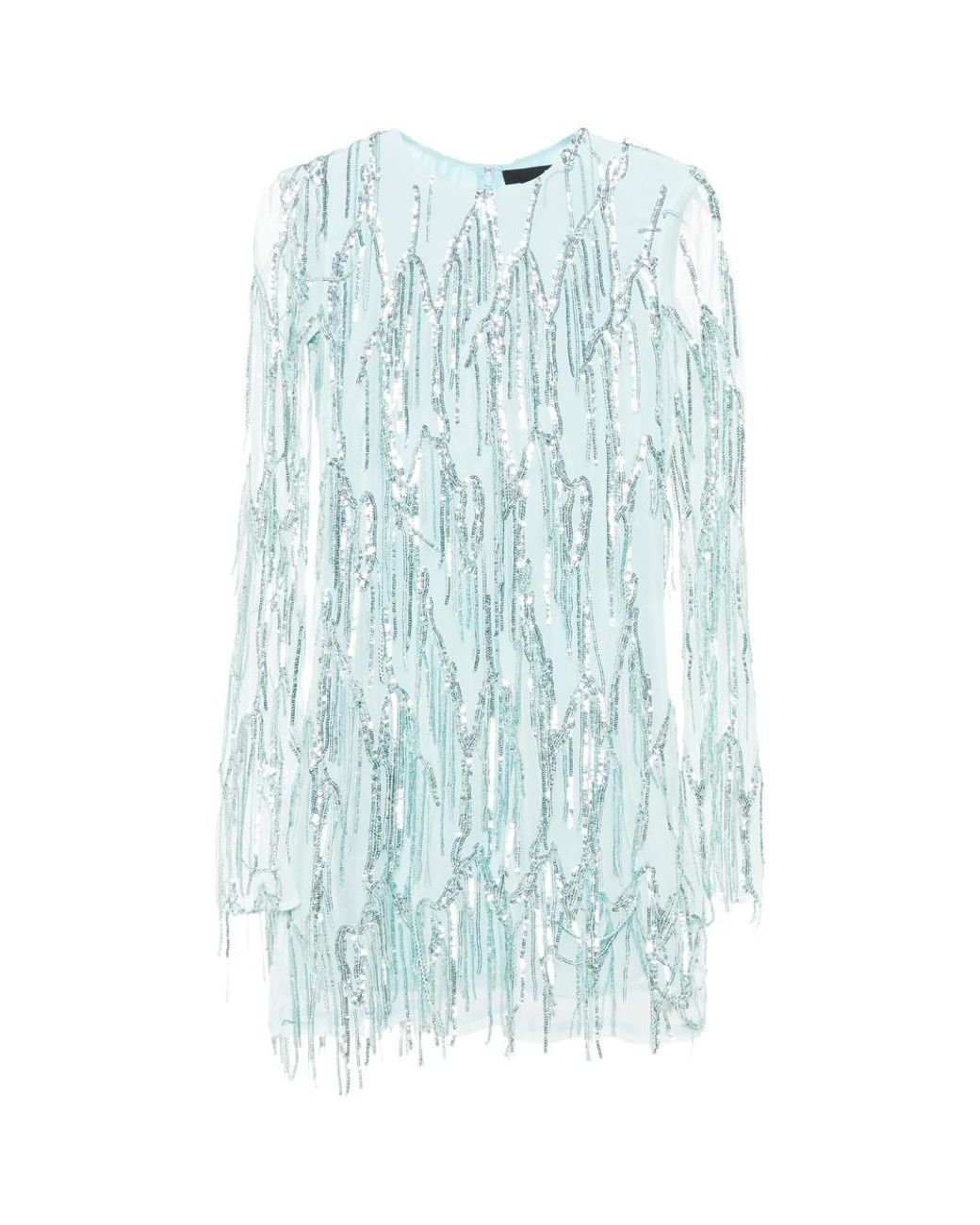 ROTATE BIRGER CHRISTENSEN Blue Long Sleeve Mini Dress