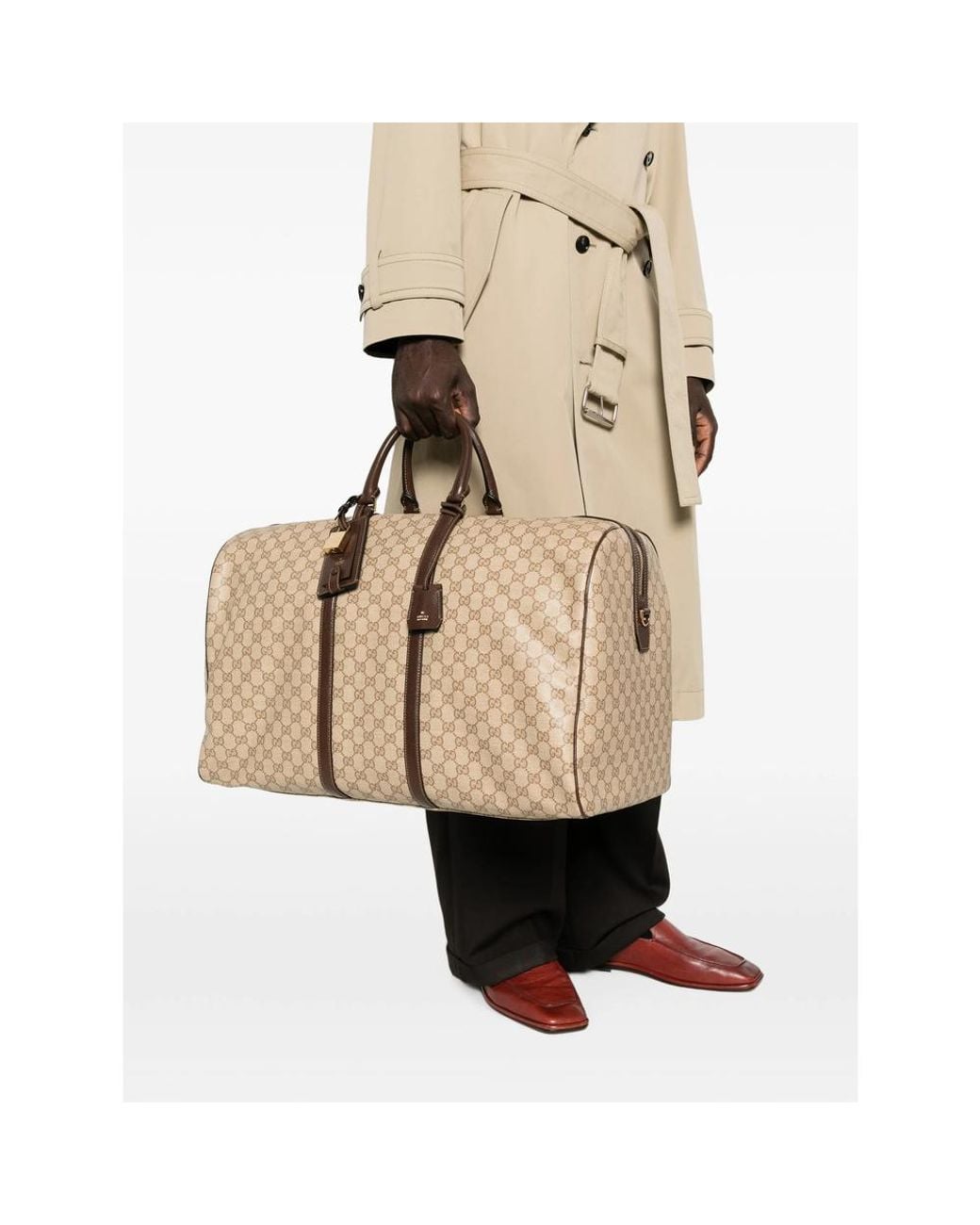 Gucci Natural Large Essence Classic Duffle Bag for men