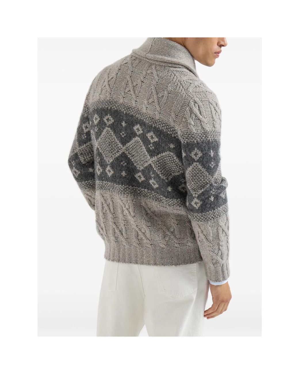 Brunello Cucinelli Gray Sweaters & Knitwear for men