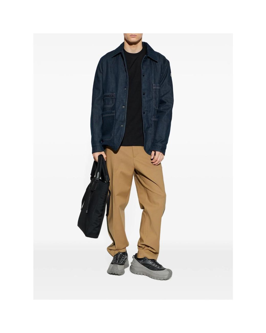 Moncler Black T-Shirts & Vests for men