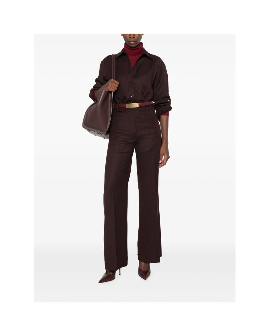 Victoria Beckham Brown Trousers