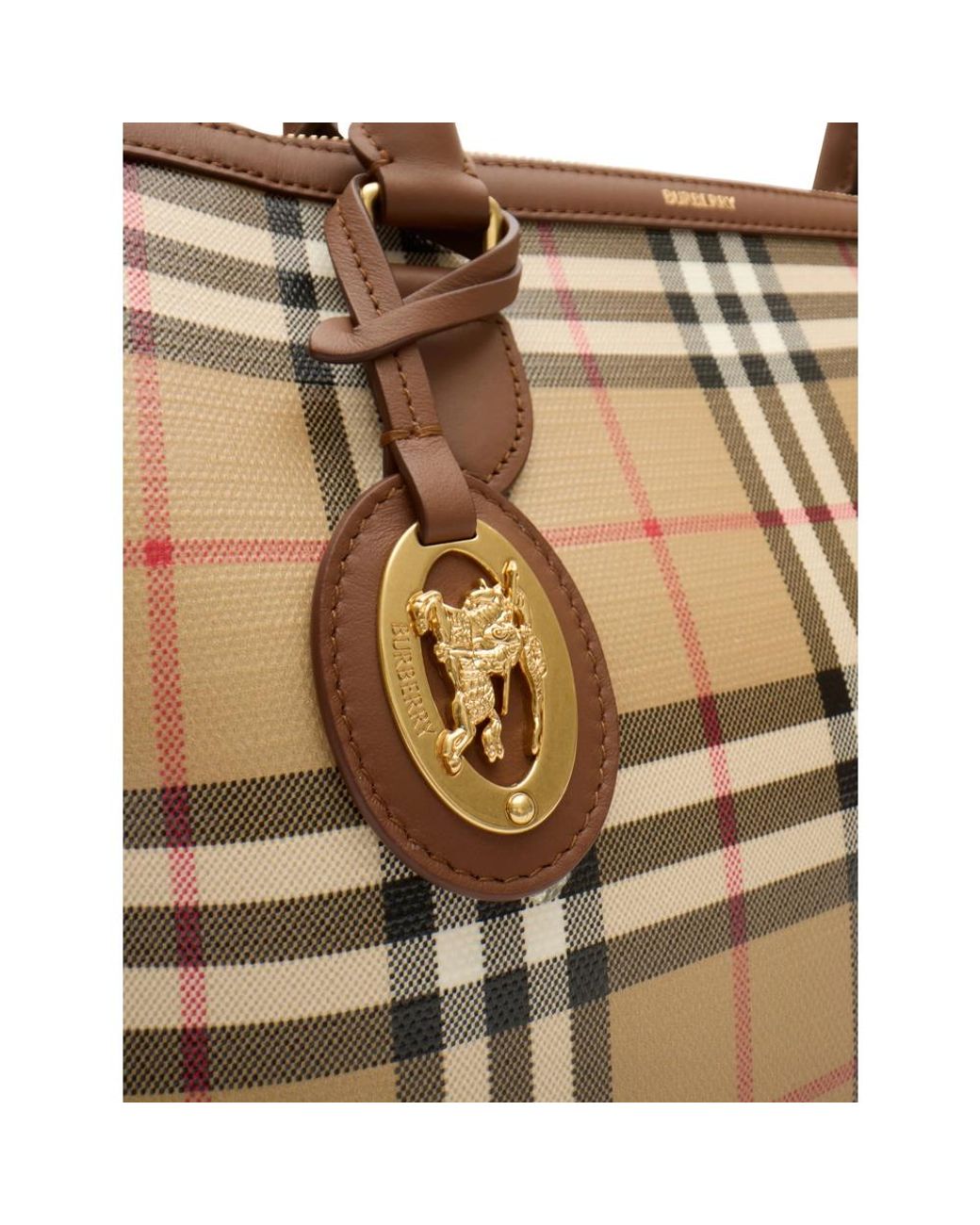 Burberry Metallic Neutrals Tote Bags