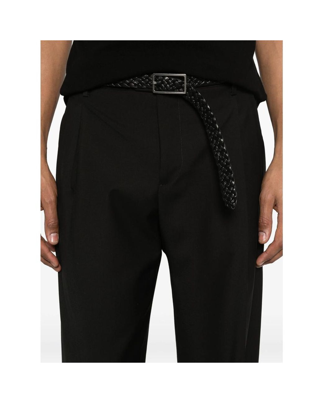 Briglia 1949 Black Pleat Trousers for men