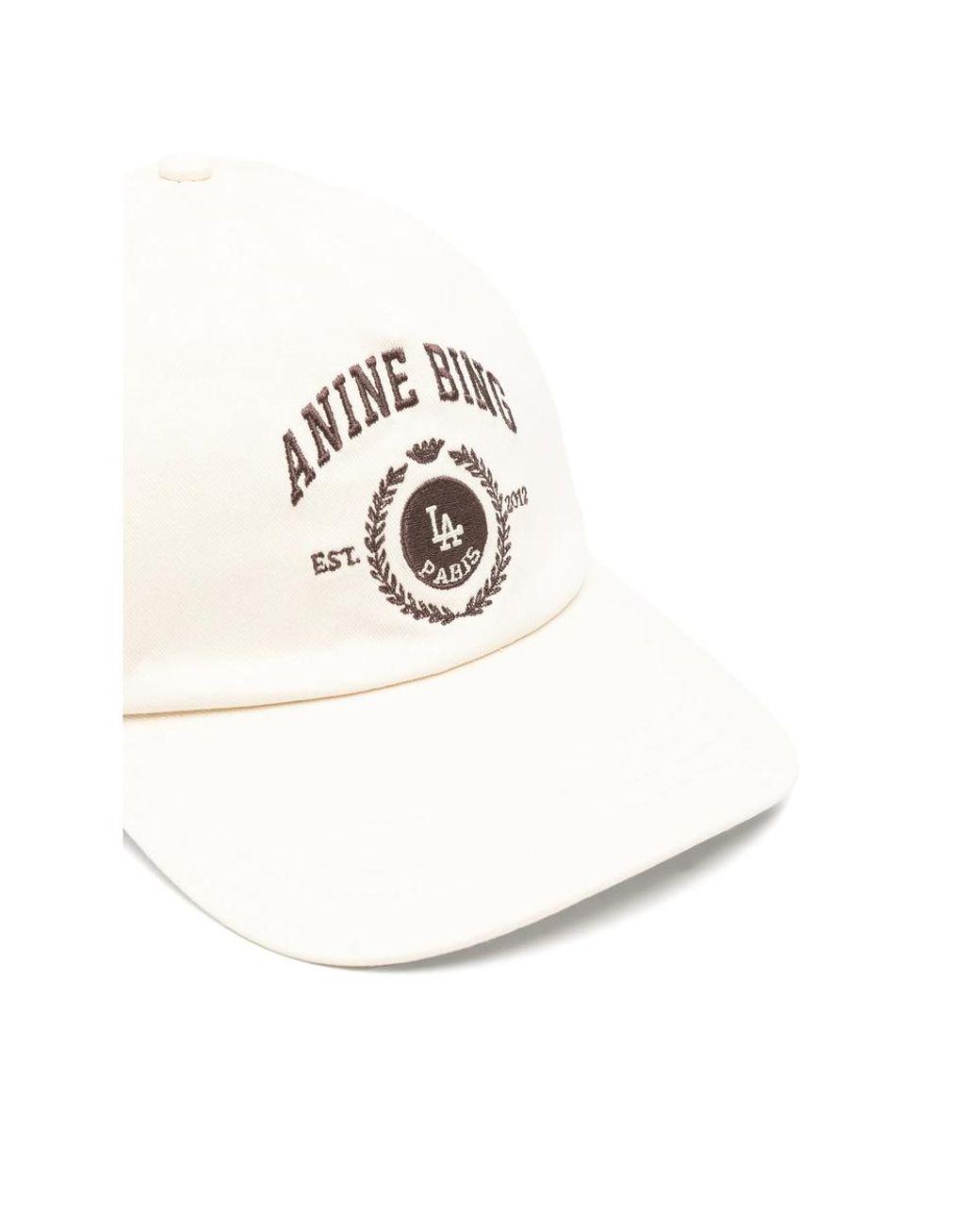 Anine Bing White Jeremy Baseball Cap Collegiate