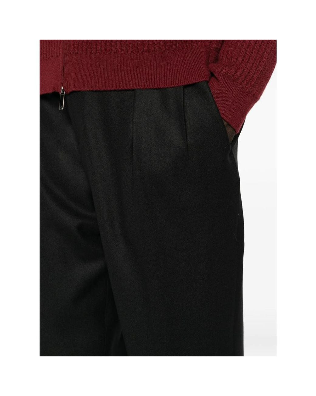 Briglia 1949 Black Pleated Trousers for men