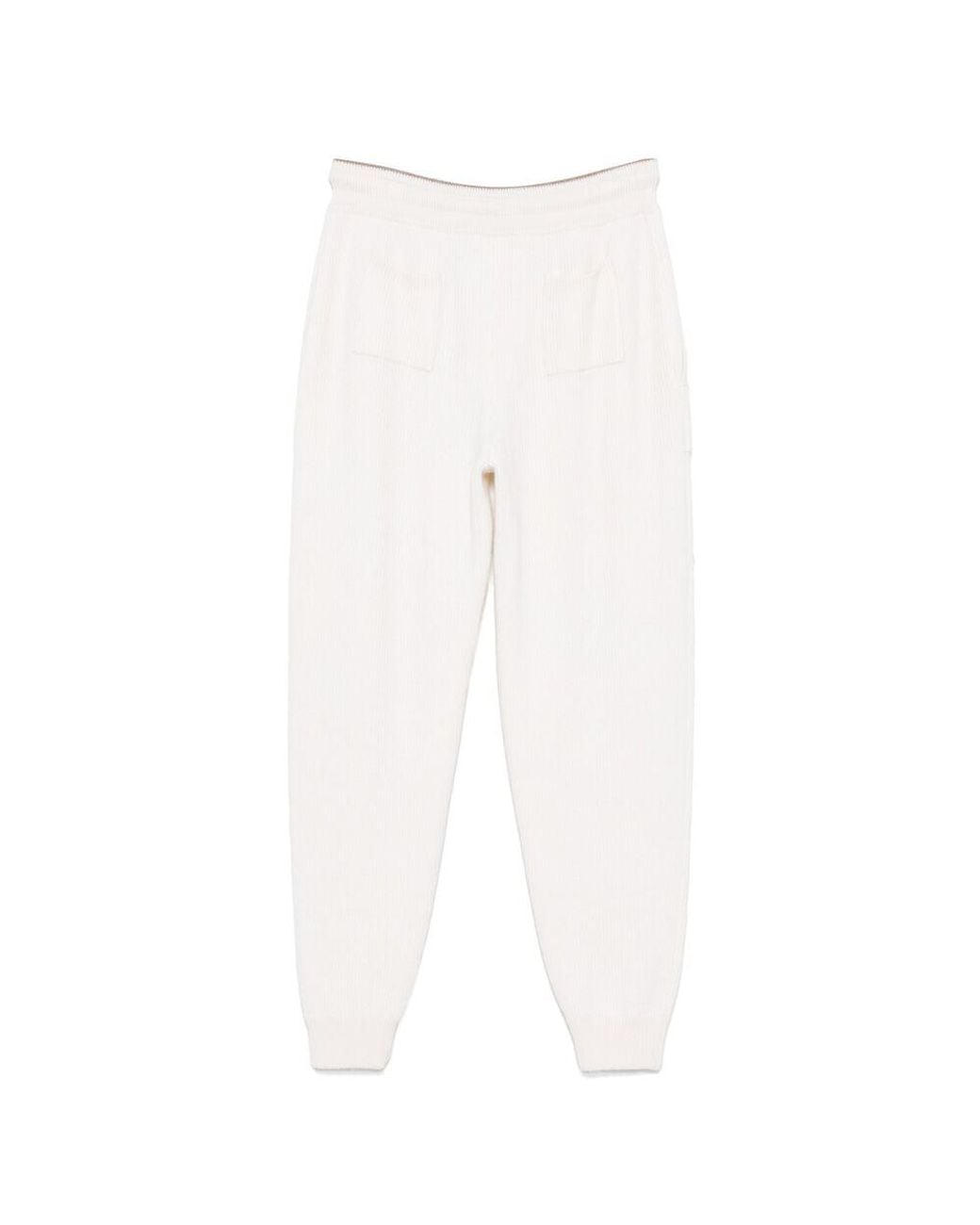 Eraldo White Knitted Trousers for men