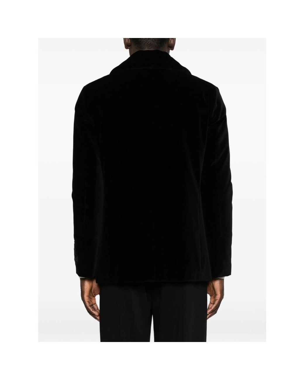 Sealup Black Double-Breasted Coat for men