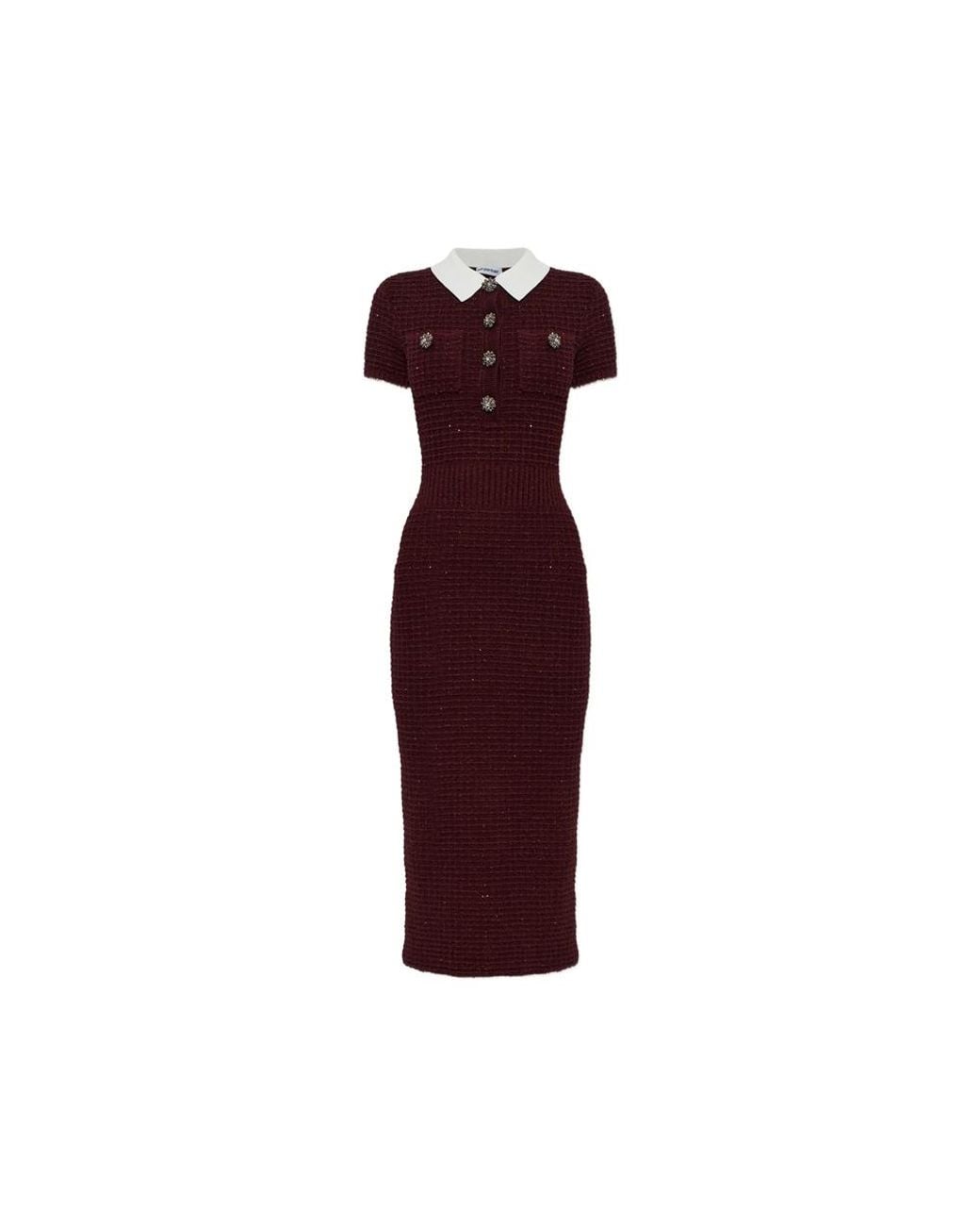 Self-Portrait Collared Dress