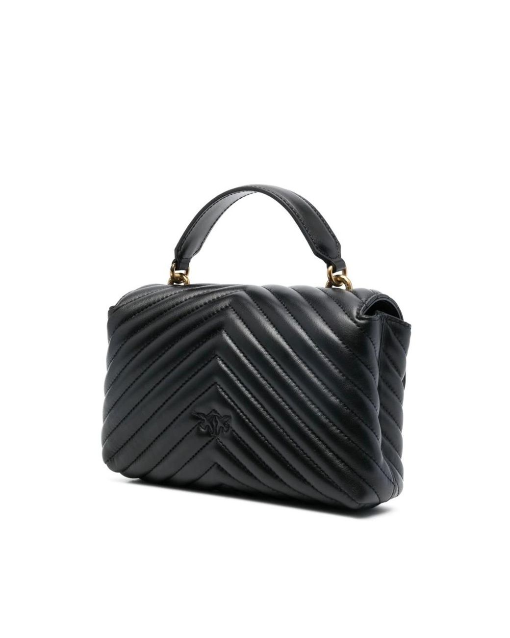 Pinko Black "mini Lady Love Puff" Handbag