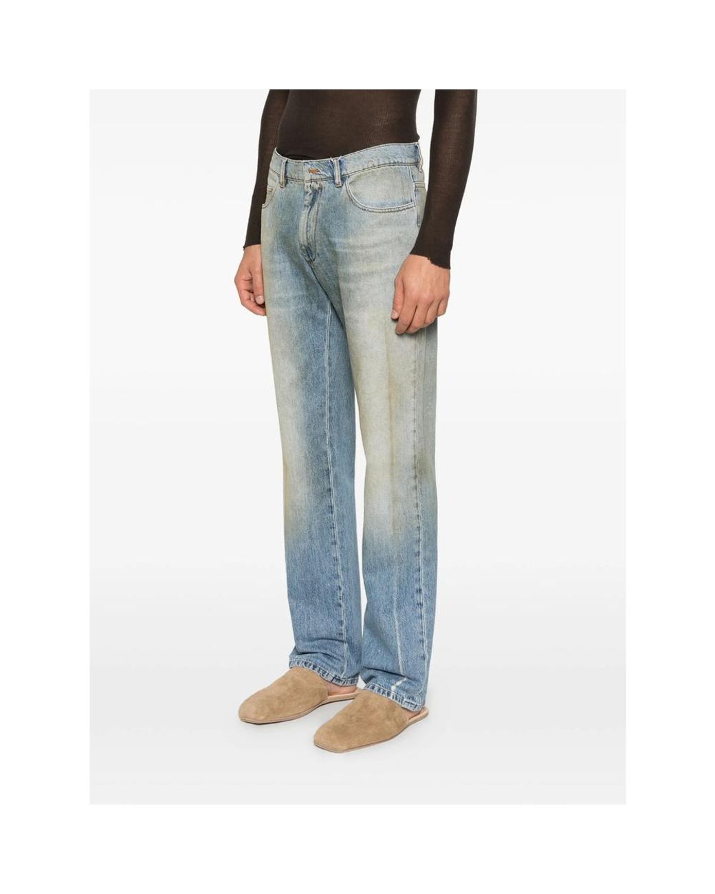 MM6 by Maison Margiela Blue Five-Pocket Jeans for men