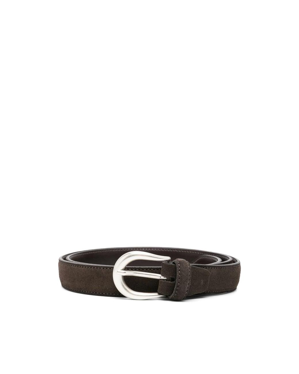 Eraldo Black Suede Belt for men