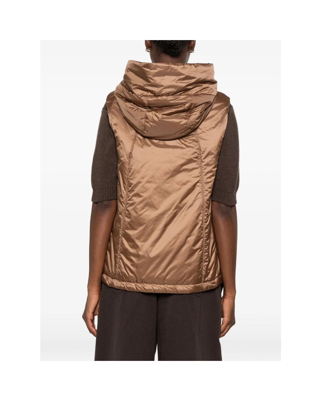 Max Mara Brown Greengo Padded Vest