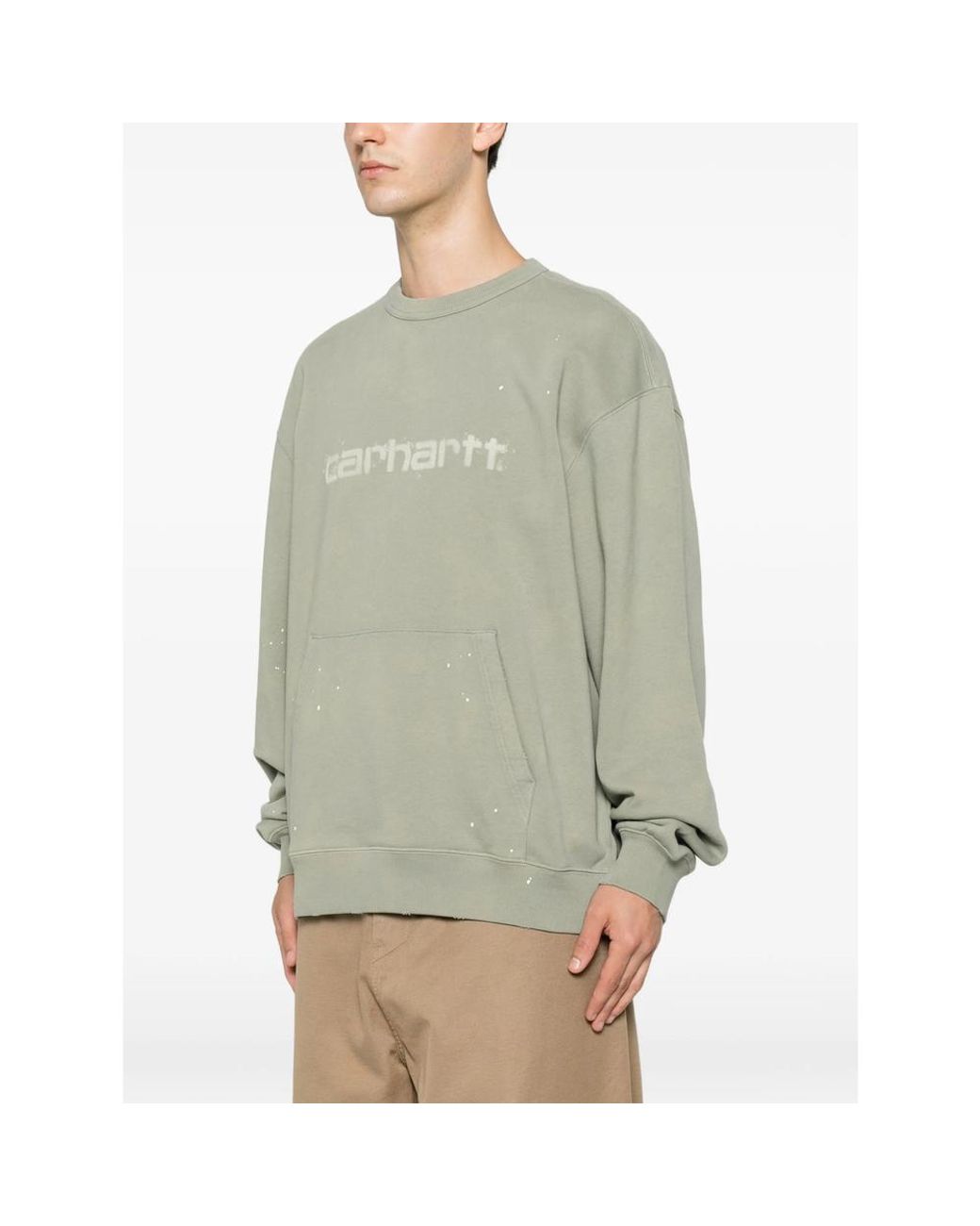 Carhartt Green Crew Neck Sweatshirt for men