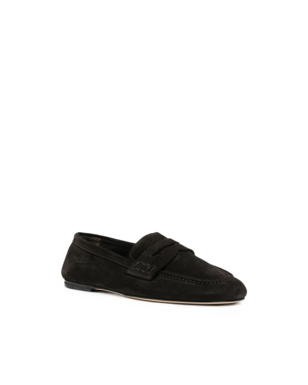 Dear Frances Black Balla Suede Loafers