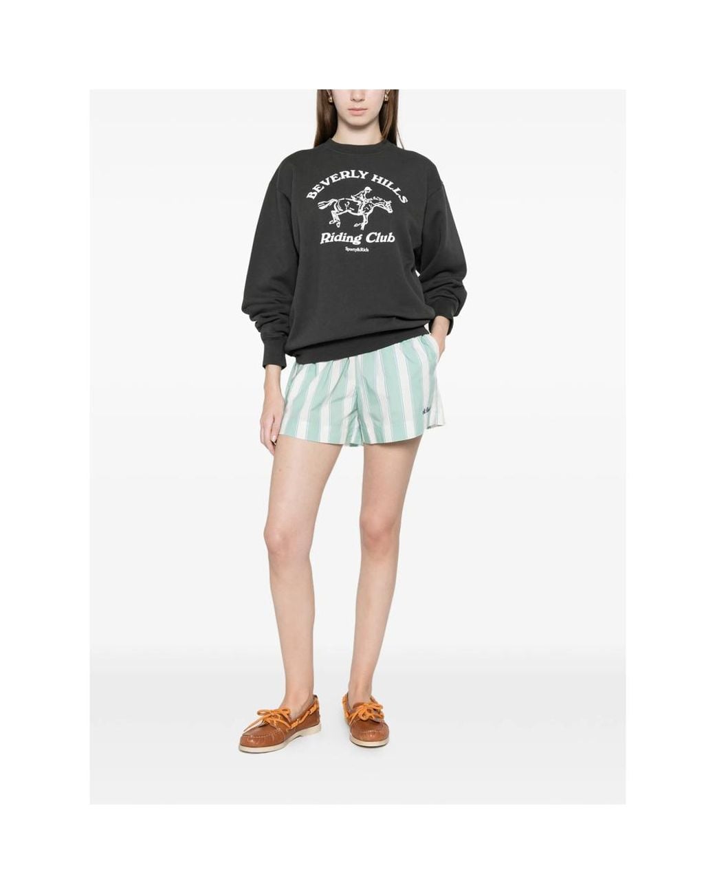 Sporty & Rich Black Crewneck Sweater