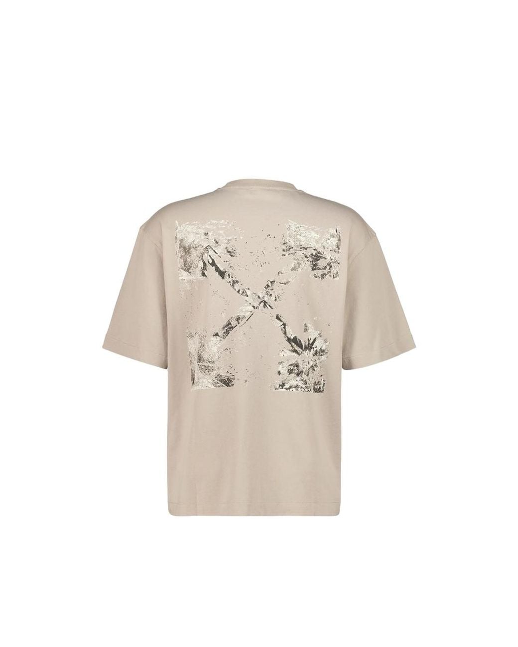 Off-White c/o Virgil Abloh Natural Off- Arrows-Print Cotton T-Shirt for men