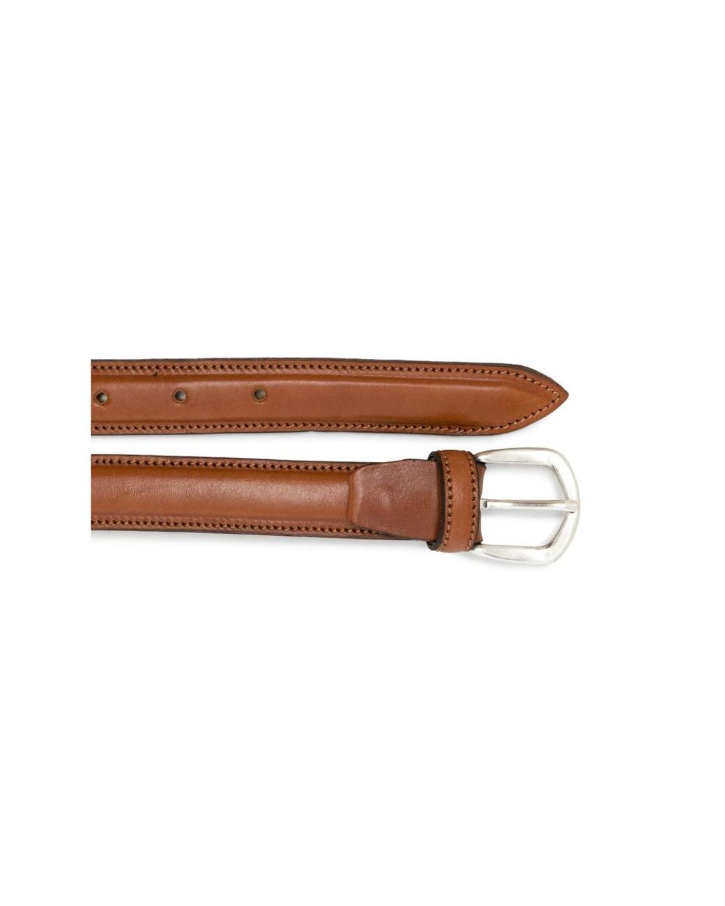 Eraldo Brown Buckle-Fastening Leather Belt for men