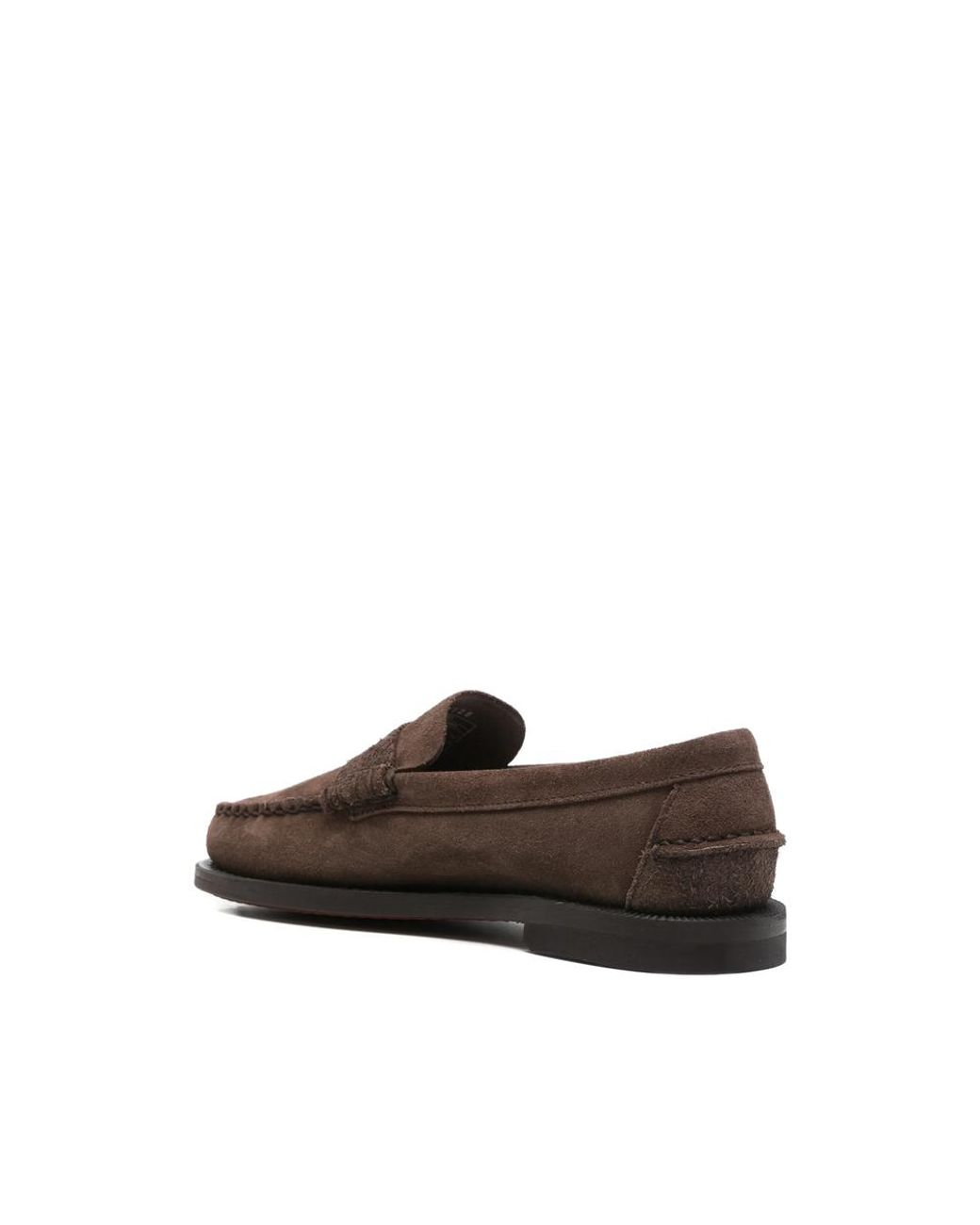 Sebago Brown Braided Penny Loafers