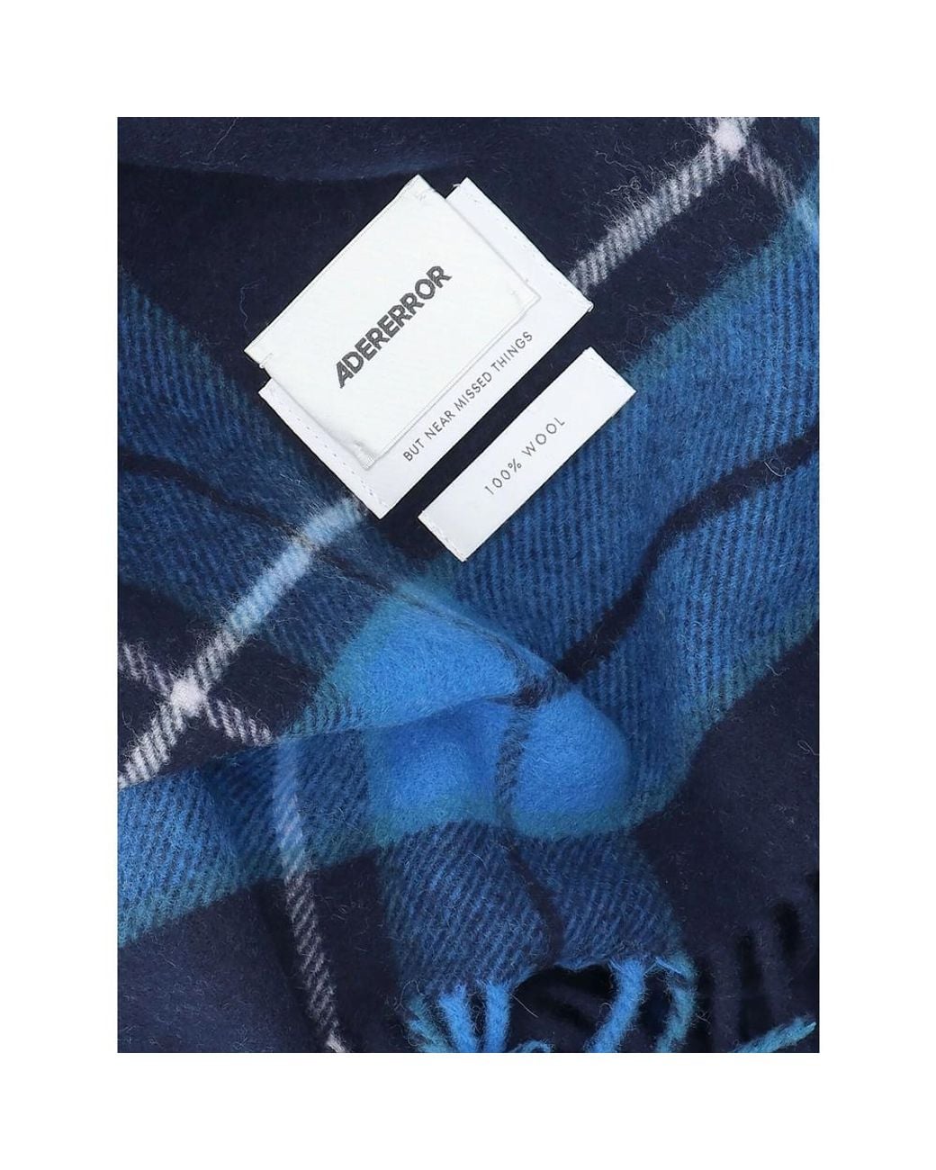 Adererror Blue Faylen Muffler Scarf for men
